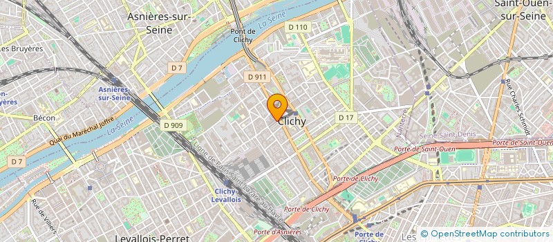 localisation de l'entreprise CORPORATION GENERALE ALIMENTAIRE à CLICHY