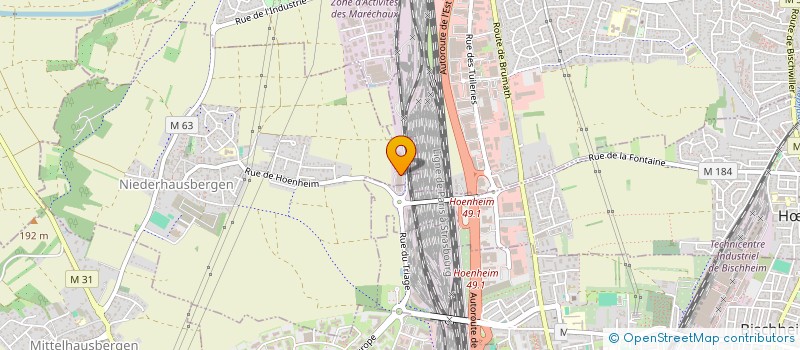 localisation de l'entreprise CORPORATION OBLIGATOIRE DES PATRONS PEINTRES DE L'ARRONDISSEMENT DE SAVERNE  NIEDERHAUSBERGEN