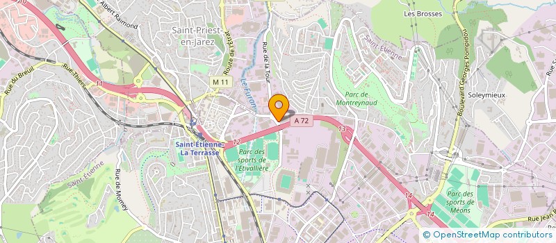 localisation de l'entreprise CORPORATIVE DES CHARCUTIERS à SAINT-ETIENNE