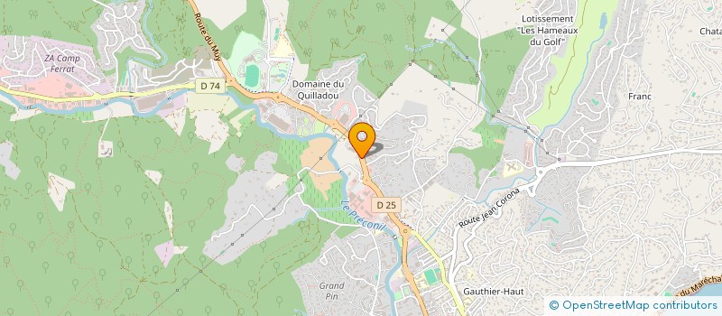 localisation de l'entreprise CORPORIMMO à SAINTE-MAXIME