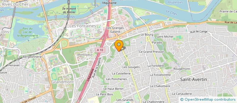 localisation de l'entreprise CORPORUM à SAINT-AVERTIN