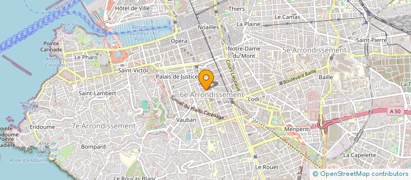 localisation de l'entreprise CORPOTHERAPIE INSTITUT à MARSEILLE