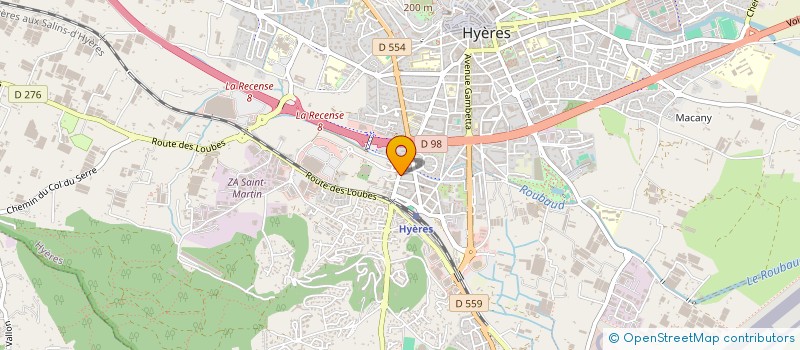 localisation de l'entreprise CORPPRIETE BRAZZA à HYERES