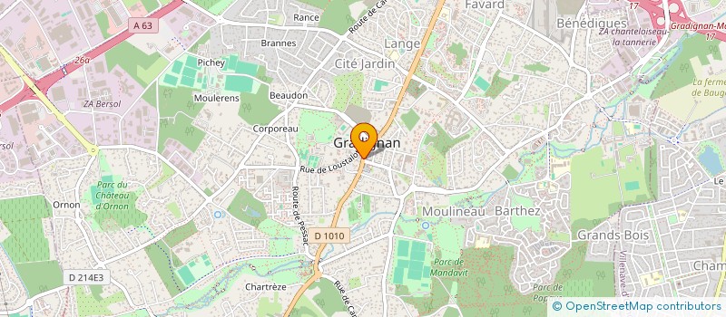 localisation de l'entreprise CORPRO à GRADIGNAN