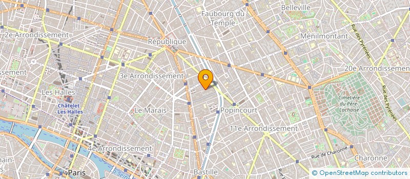 localisation de l'entreprise CORPS A COEUR  PARIS