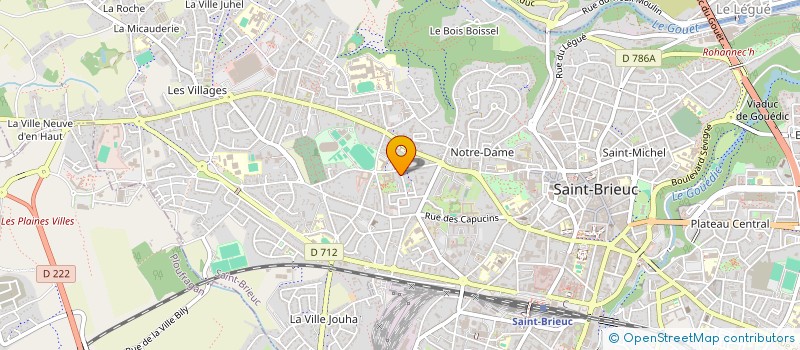 localisation de l'entreprise CORPS A COEUR à SAINT-BRIEUC