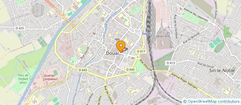 localisation de l'entreprise CORPS A FLEURS à DOUAI