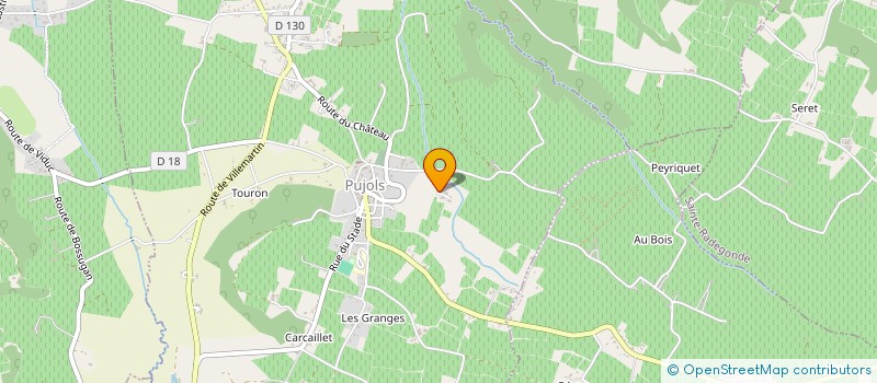 localisation de l'entreprise CORPS A MANO  PUJOLS