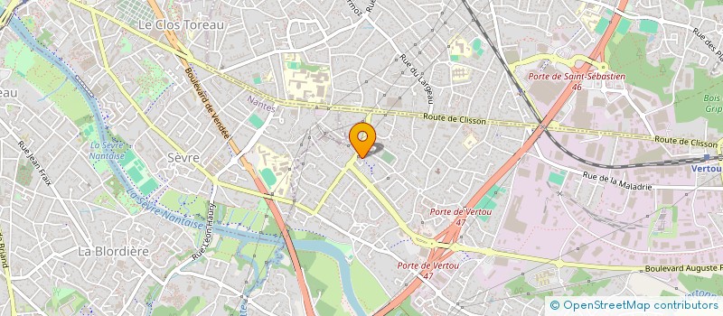 localisation de l'entreprise CORPS & AME  VERTOU