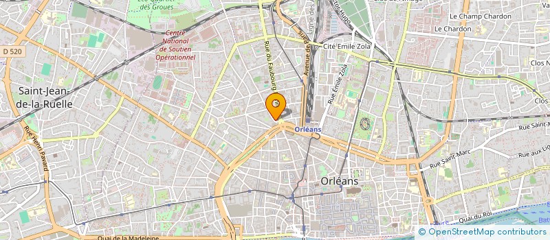 localisation de l'entreprise CORPS (CENTRE ORLEANAIS DE REEDUCATION PHYSIQUE ET SPORTIVE)  ORLEANS