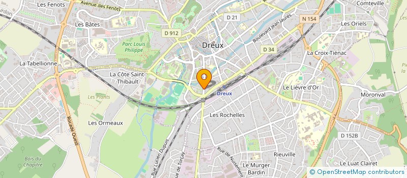 localisation de l'entreprise CORPS D'ARTISTE à DREUX