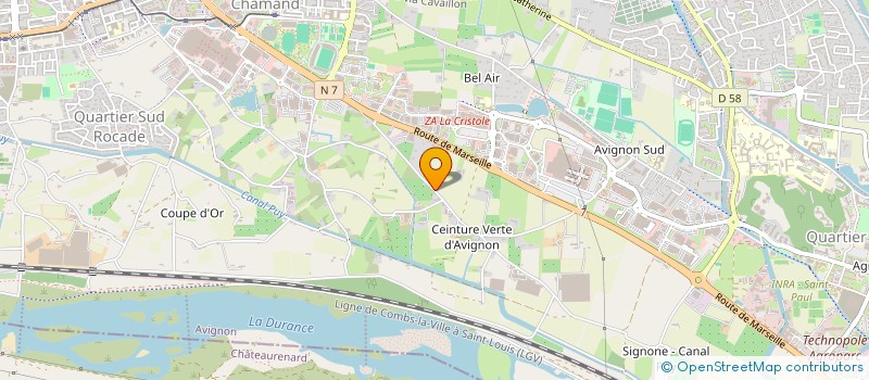 localisation de l'entreprise CORPS D EVEIL  AVIGNON