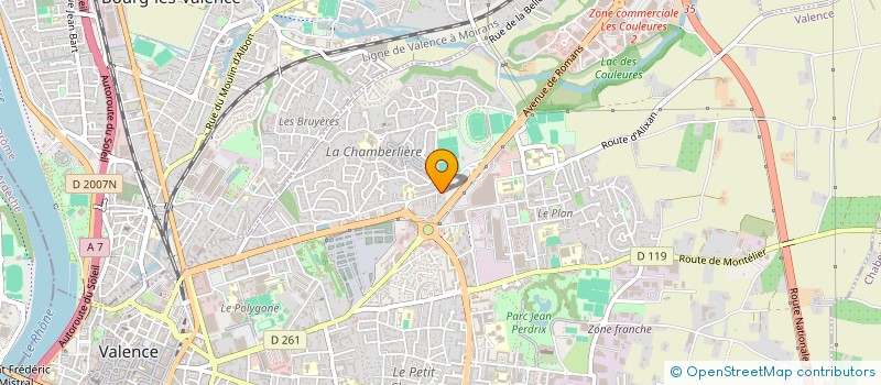 localisation de l'entreprise CORPS & DANSE  VALENCE