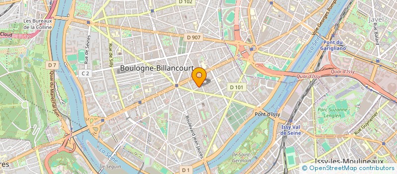 localisation de l'entreprise CORPS DE BALLET à BOULOGNE-BILLANCOURT