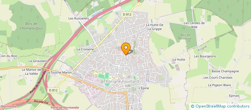 localisation de l'entreprise CORPS DE RAVE  THORIGNE-FOUILLARD