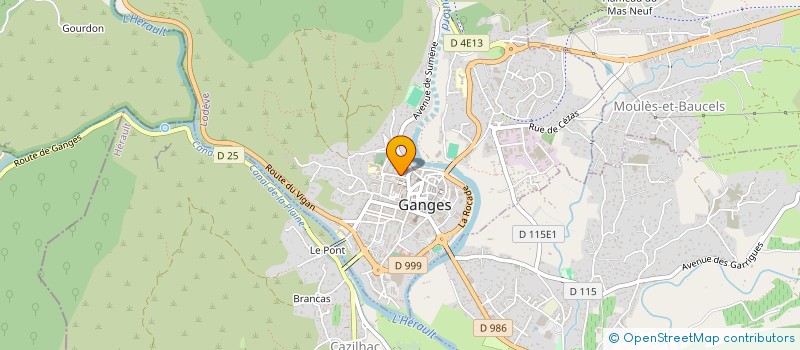 localisation de l'entreprise CORPS EN ACCORD  GANGES