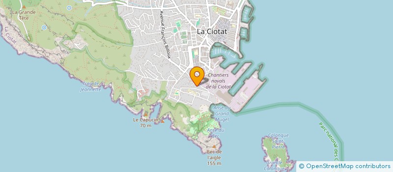 localisation de l'entreprise CORPS EN PRESENCE à LA CIOTAT