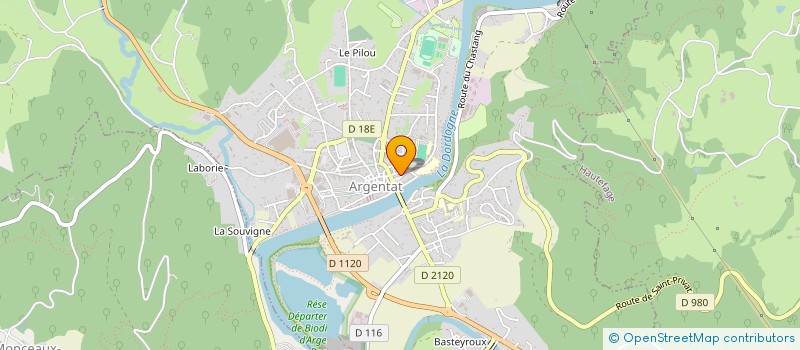 localisation de l'entreprise CORPS EN TETE à ARGENTAT-SUR-DORDOGNE
