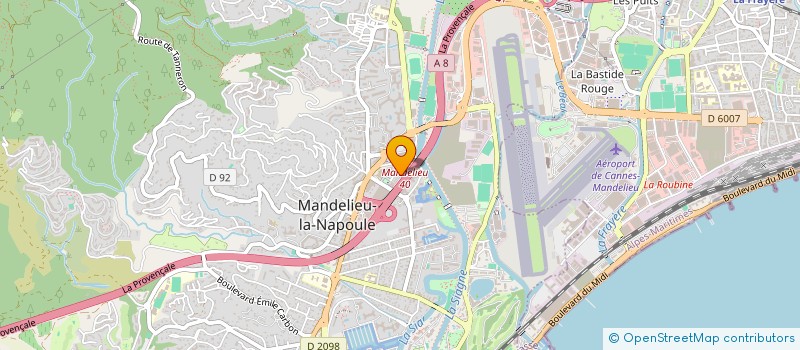 localisation de l'entreprise CORPS ESPRIT  MANDELIEU LA NAPOULE
