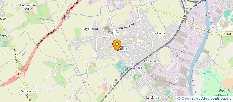 localisation de l'entreprise CORPS-ESPRIT FORMATION 59 à SANTES