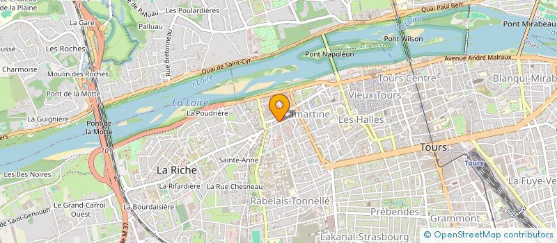 localisation de l'entreprise CORPS ET AMES  TOURS