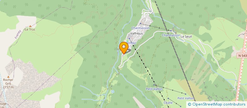 localisation de l'entreprise CORPS ET AMES  MODANE