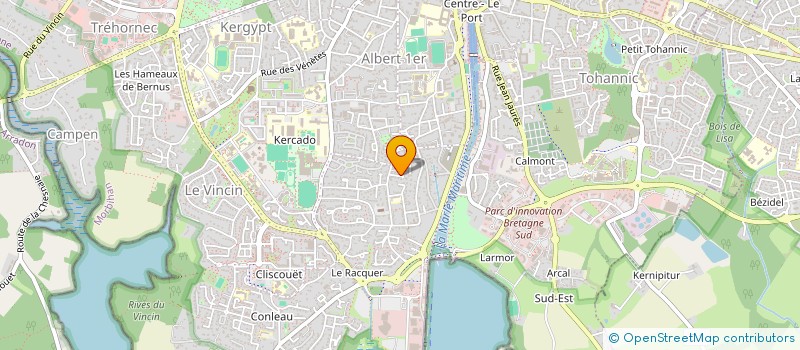 localisation de l'entreprise CORPS ET AMES à VANNES