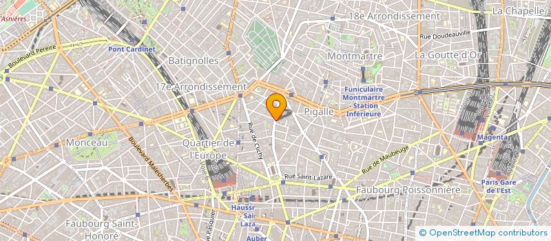 localisation de l'entreprise CORPS ET BEAUTE à PARIS