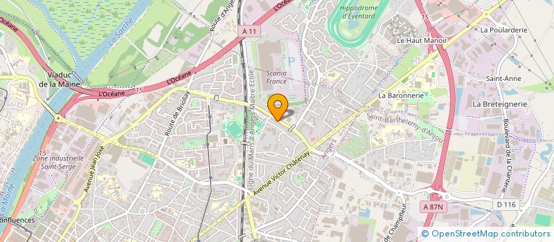 localisation de l'entreprise CORPS ET BIEN ETRE à ANGERS