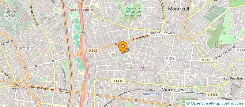 localisation de l'entreprise CORPS ET GRAPHIES ( C&GS ) à MONTREUIL