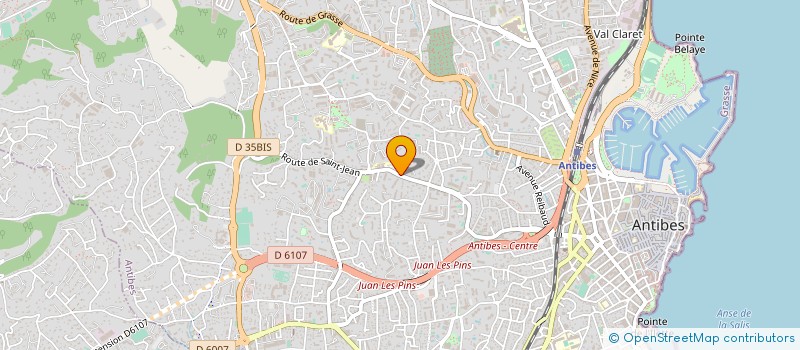 localisation de l'entreprise CORPS ET GRAPHISMES à ANTIBES