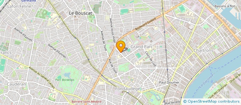 localisation de l'entreprise CORPS ET LANGAGE  BORDEAUX