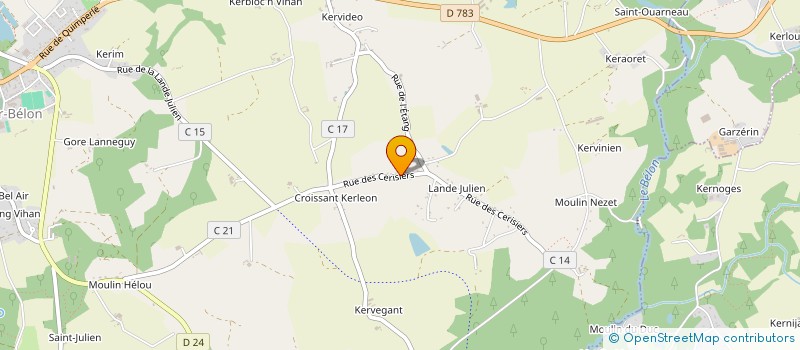 localisation de l'entreprise CORPS ET MOUVEMENT  RIEC-SUR-BELON