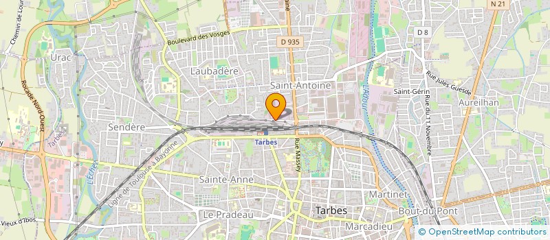 localisation de l'entreprise CORPS ET SANTE 2.0  TARBES