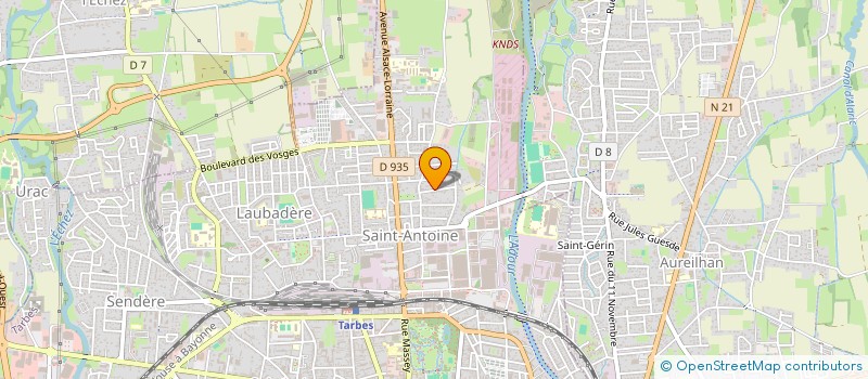 localisation de l'entreprise CORPS ET SENS  TARBES