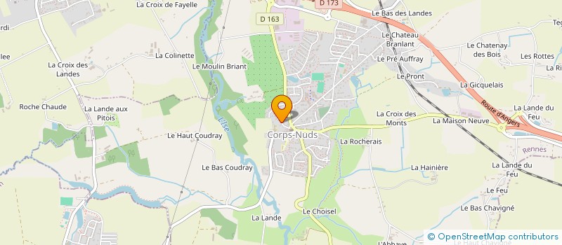 localisation de l'entreprise CORPS-NUDS 2011/COMITE D'ANIMATION  CORPS-NUDS