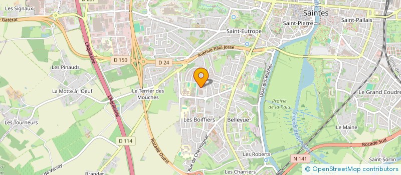 localisation de l'entreprise CORPS&RYTHME  SAINTES