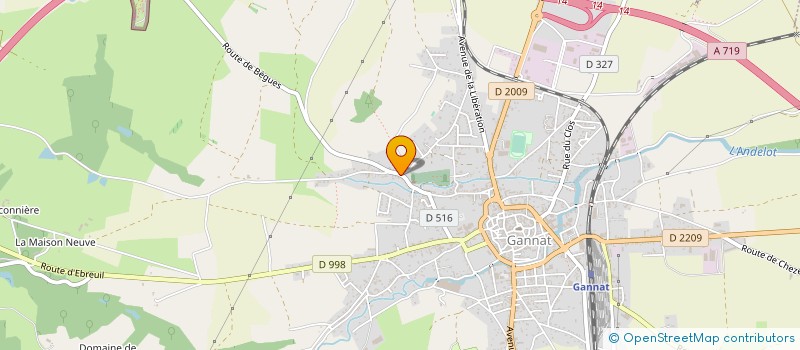 localisation de l'entreprise CORPUS - ETUDE DU MOBILIER METALLIQUE ET DE L'INSTRUMENTUM à GANNAT