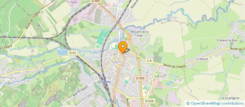 localisation de l'entreprise CORPUS ORTHO  CHAGNY