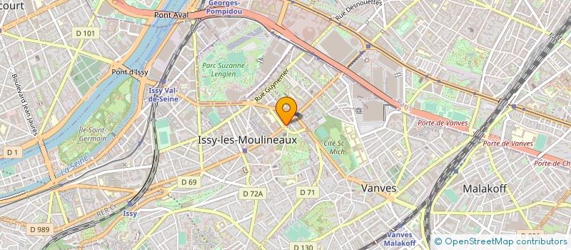 localisation de l'entreprise CORPUS SERVICES à ISSY-LES-MOULINEAUX