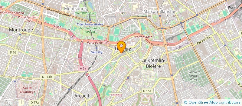 localisation de l'entreprise CORPUS TANGO  GENTILLY