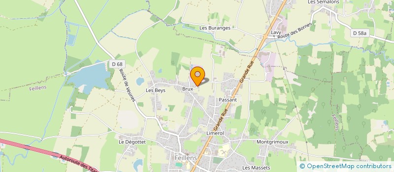 localisation de l'entreprise CORRAFI à FEILLENS