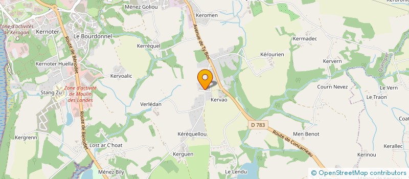 localisation de l'entreprise CORRE à QUIMPER