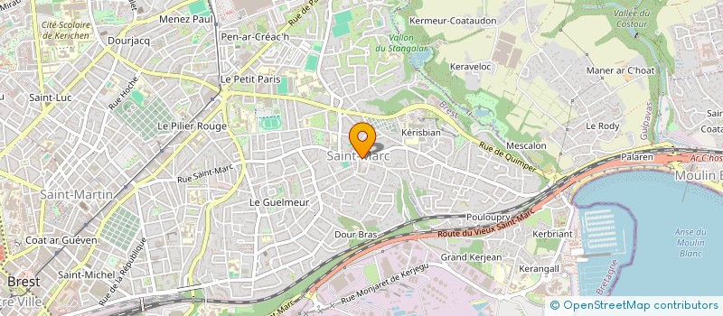 localisation de l'entreprise CORRE & BAGARD à BREST