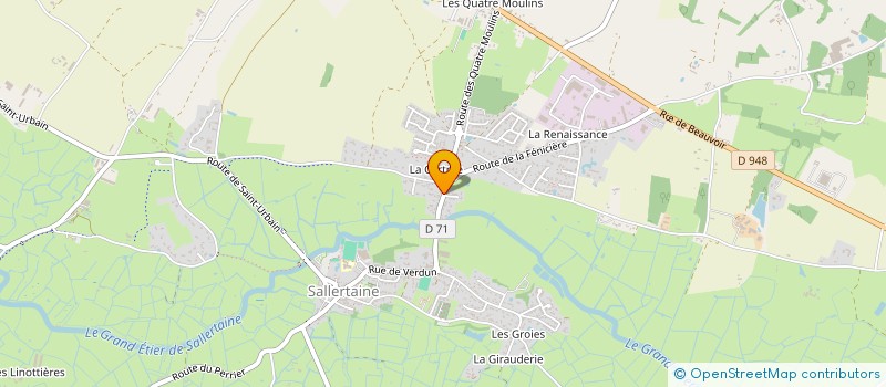localisation de l'entreprise CORRE JOLY à SALLERTAINE