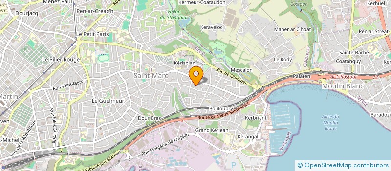 localisation de l'entreprise CORRE PONCAGE à BREST