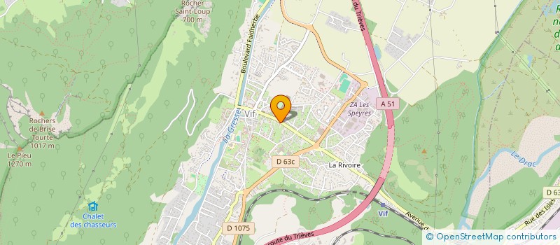 localisation de l'entreprise CORREARD CHARPENTES à VIF