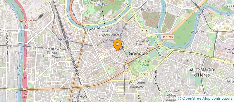 localisation de l'entreprise CORREARD SERRURES à GRENOBLE