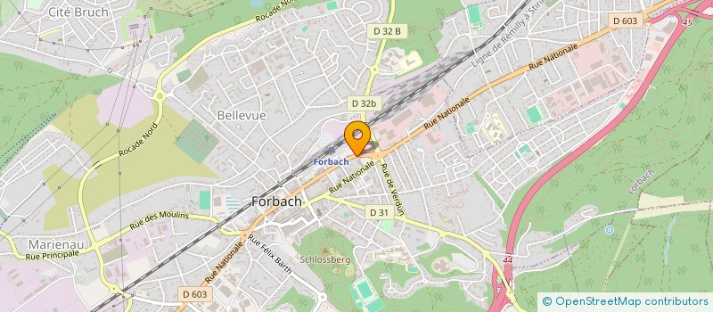 localisation de l'entreprise CORRECTION AUDITIVE BERNTHEISEL à FORBACH