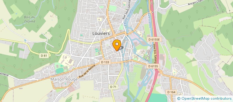 localisation de l'entreprise CORRECTION AUDITIVE DE L'EURE CHALANCON à LOUVIERS